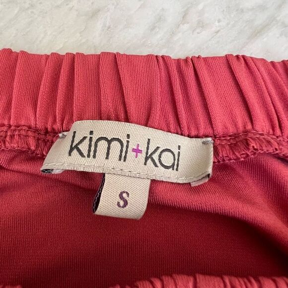 Kimi + Kai Maternity "Becka" Convertible Shoulder Ruched Dress size S NWOT - Picture 7 of 10